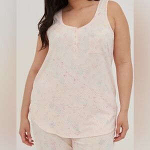 Torrid Light Pink Sleeveless Pajama Top